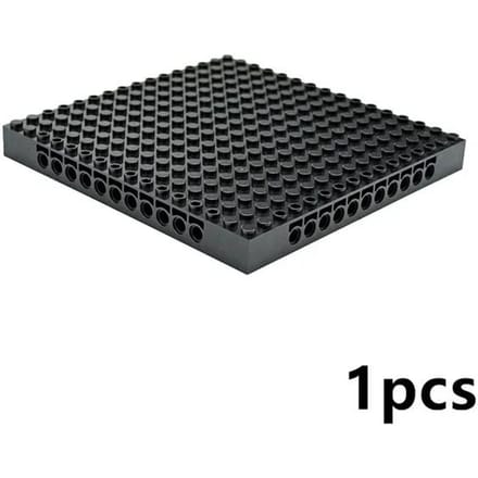 Compatibel MOC 65803 16x16 Basisplaat Bouwstenen Doe-het-zelf Speelgoed Set Voor 98138 Pixel Art Afbeelding Leduo black