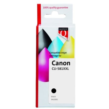 Inktcartridge Quantore alternatief tbv Canon CLI-581XXL pigment zwart