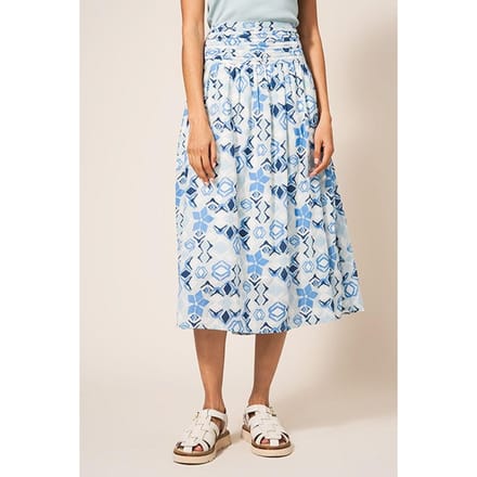 White Stuff Maeva Skirt Blue Taglia: 14 REGULAR | Minigonne Outlet | Donna | Blu