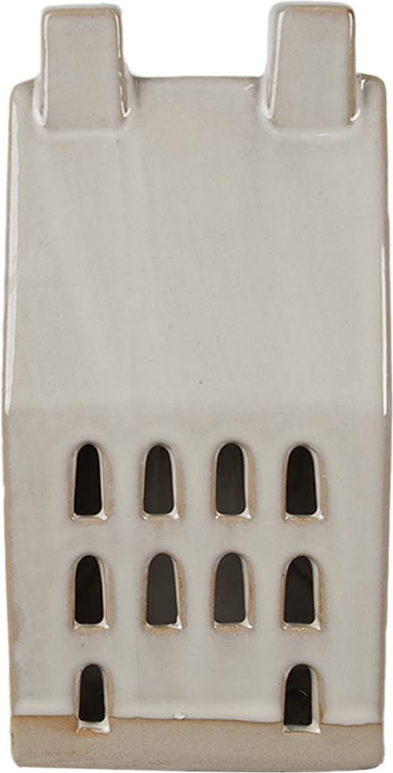 Clayre & Eef Decoratie Huis met LED 18 cm Beige Porselein