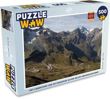 Puzzel Het landschap van de Europese Alpen bij de Großglockner - Legpuzzel - Puzzel 500 stukjes