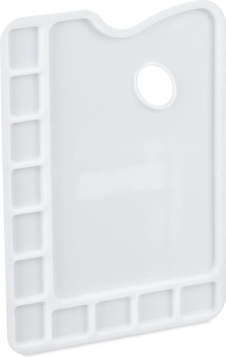 Scoby - Verfpalet - Schilderspalet - Verfmengbord - Paint Tray - 11 vakjes - Wit