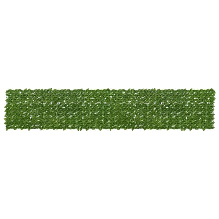 vidaXL - Balkonscherm - met - bladeren - Groen - en - Geel - 400 - x - 75 - cm