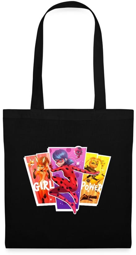 Miraculous Girl Power Ladybug Superheld Tas Van Stof Schoudertas