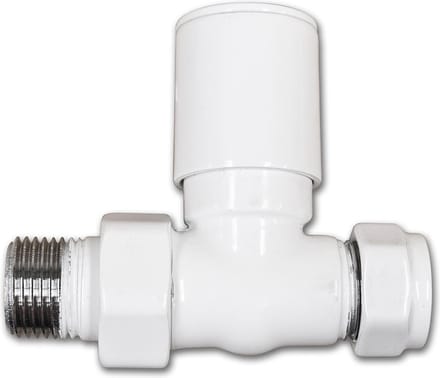 LINEA UNO - Radiator kraan recht wit TYPE 19 - Wit - 409019