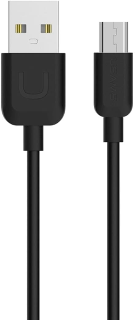 USAMS U-Turn Serie - microUSB Kabel - Snelladen - 1m - Zwart