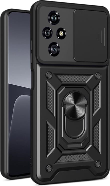 Hoesje geschikt voor HONOR 200 Pro - Techsuit Camshield Back Cover - Zwart