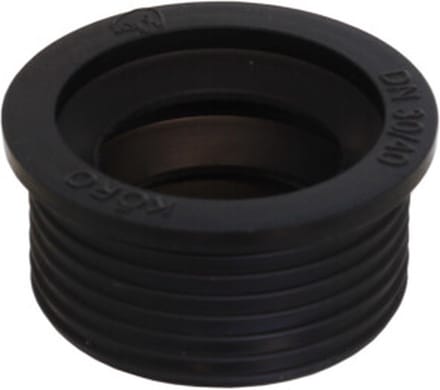 De Beer Sifonmanchet: Zwart 40x32mm