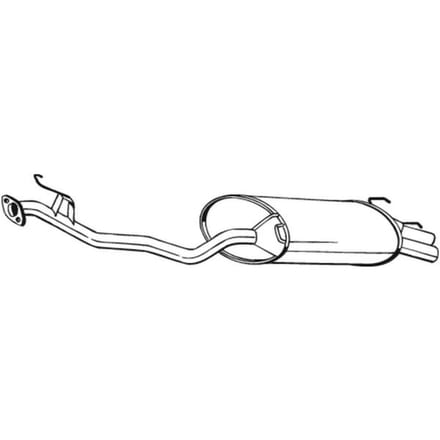 Geluiddemper achter BOSAL 279-513