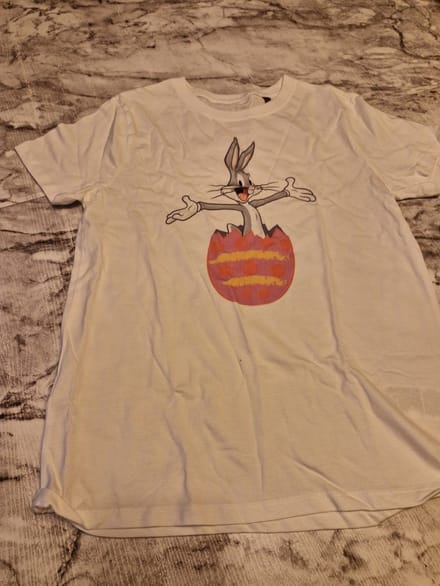 T-Shirt - Looney Tunes - Bugs Bunny Easter - Wit - 10 Y