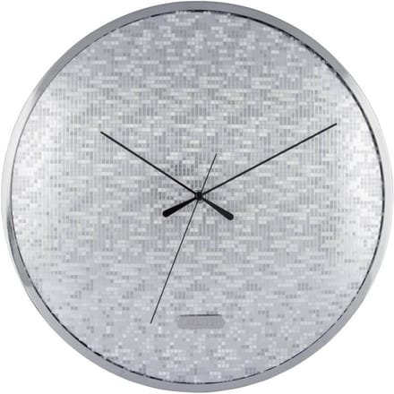 Karlsson Wandklok Disco - Zilver - Ø40cm - Wandklok Scandinavisch