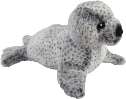 Ravensden pluche knuffel zeehonden pup - grijs - 35 cm - zeedieren