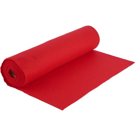 VBS Handwerkvilt, 45 x 500 cm - Rood