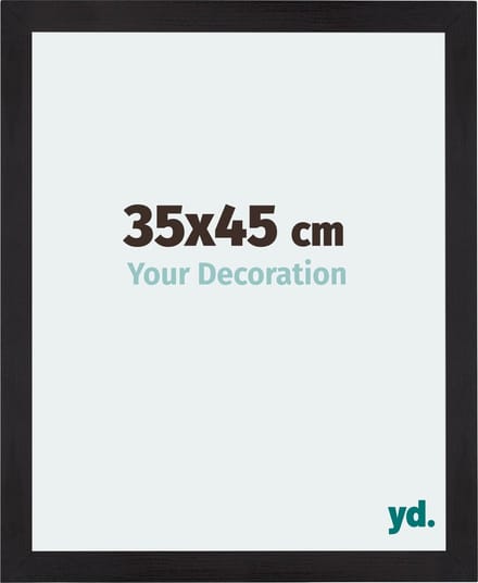 Your Decoration - Fotolijst 35x45 cm - MDF - Zwart Houtnerf - Mura
