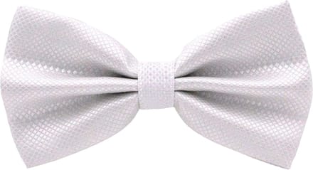 Fako Fashion® - Vlinderstrik - Vlinderdas - Strik - Kleine Ruit - 12cm - Wit