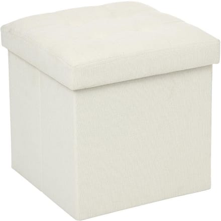 Eazy Living Poef + Opbergbox Milou Beige