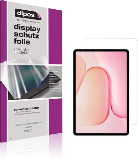 dipos – 2x Beschermfolie geschikt voor Honor Pad 20 | Krasbestendige & heldere Screenprotector Ultra-Thin