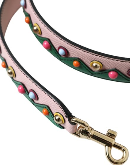 Roze Leren Handtas Accessoire Schouderband