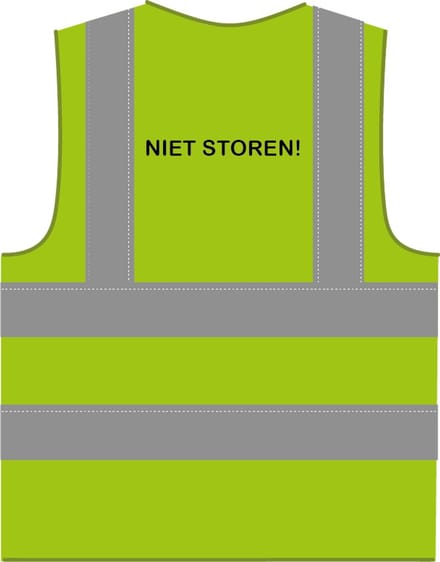 Niet storen hesje RWS limoengroen