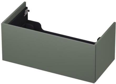 INK - Onderkast 1 Lade Push 2 Open Bestaande Uit - 900x450x376 Mm - Mat Beton Groen