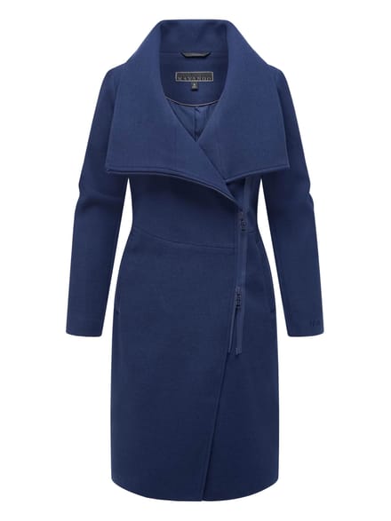 Navahoo Samtrose dames overgangsmantel met opstaande kraag – elegant & modern