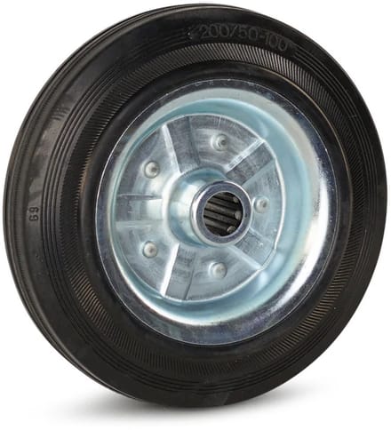 Rubber wiel - 200mm - 230kg