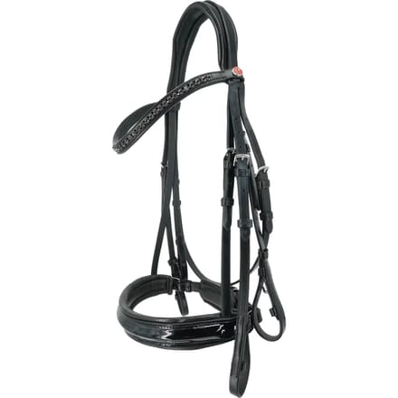 Dubbel hoofdstel Kieffer Paris with square chrome buckles