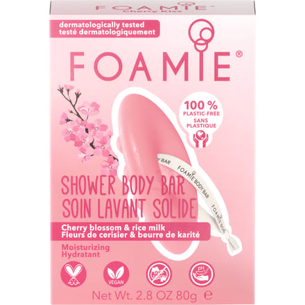 Foamie - 2-In-1 Body Bar - Cherry Kiss - 80 gr