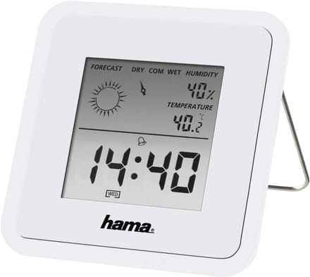 Digitale Weerstation met Binnen- en Buitentemperatuur en Luchtvochtigheid