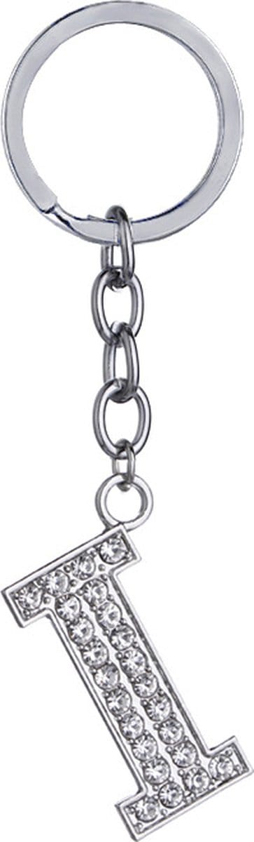 Bixorp Sleutelhanger met Letter I - Best Friends BFF Cadeau voor haar / hem