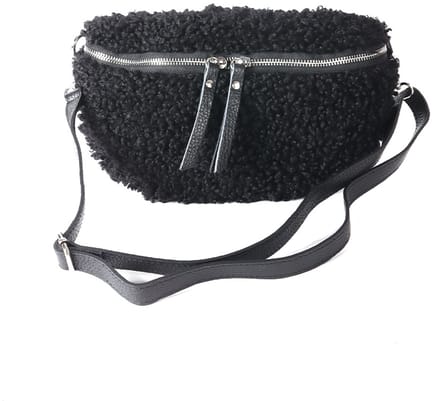 Giuliano Teddy heuptas Noreah - Zwart - Teddy - Dames - Made in Italy