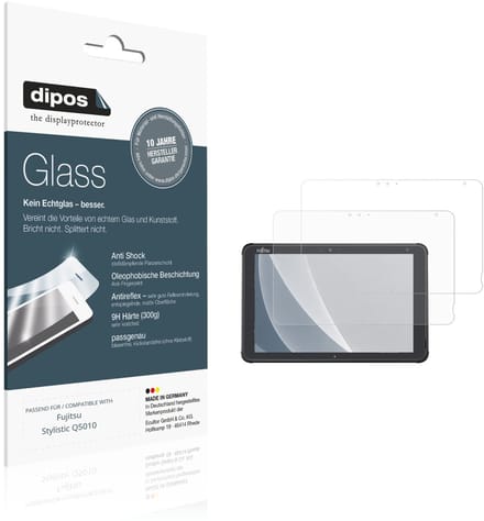 dipos – 2x Matte Pantserfolie geschikt voor Fujitsu Stylistic Q5010 | 9H Screenprotector