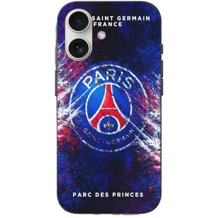 Hoesje - Paris Saint Germain - Iphone 16 Plus - Flexibel - Zwart - Gemengd