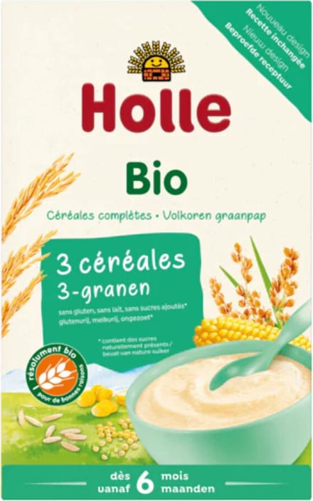 Holle Volkoren Graanpap 3 -Granen Bio