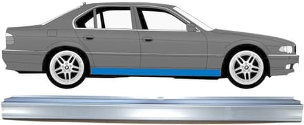 Reparatie dorpel voor BMW 7 E38 1994-2001 / Links = Rechts (symmetrisch)