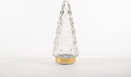 Anna's Collection - Tree Glass 10,5X24,5Cm Clear With Golden Base 1...
