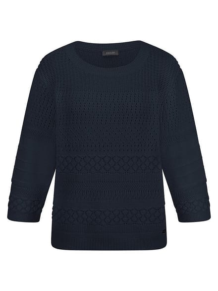 Trui boothals Van BASLER blauw
