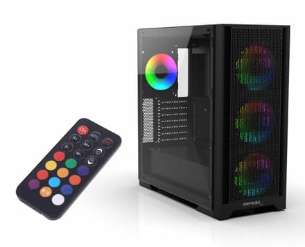 Inca EMG-17XB computerbehuizing Midi Tower Zwart
