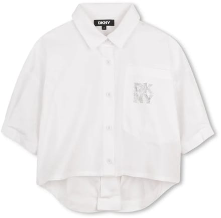 Dkny D62567 Overhemd Met Lange Mouwen Wit 6 Years Meisje