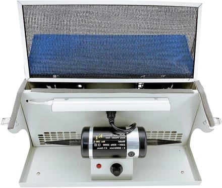 Polijstmachine - Slijpmotor - Precisie polijsten - Met stofafscheider - 200W - Grijs