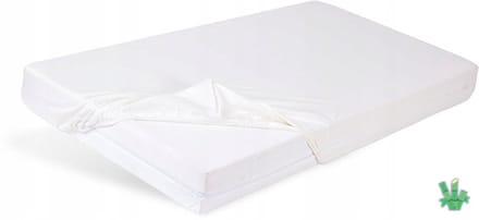 Wit Laken Bamboe met Elastiek 90x200cm - Tot 20cm Matrashoogte