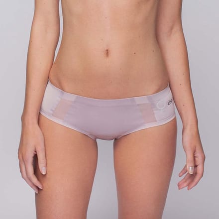 dames slip sport boxershort, naadloos, Violet Ice / Beige