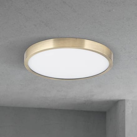 ORION LED plafondlamp Disc, antiek messingkleurig, Ø 24 cm, CCT