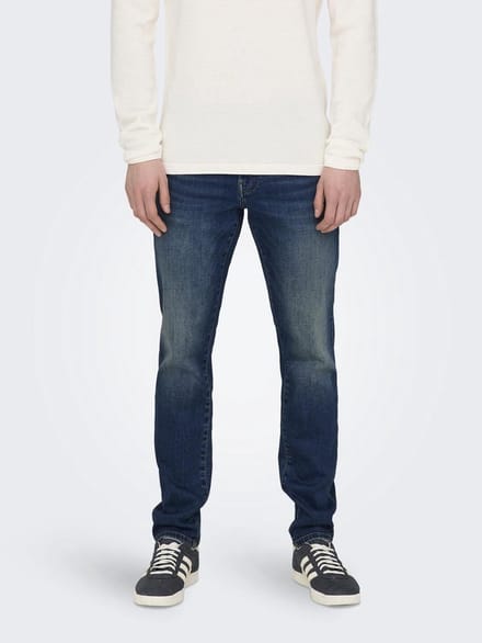 ONLY&SONS - ONSLOOM SLIM ONE DMBD 6817 TAI DNM - Heren - Jeans