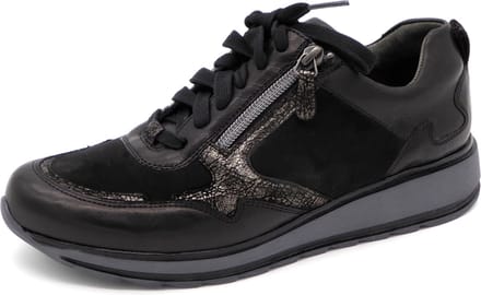 Durea Dames Veterschoen - 6261-688-9878 Zwart - Wijdte K - Maat 5 (38)