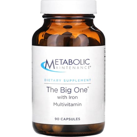 Metabolic Maintenance, Big One, avec fer, 90 capsules