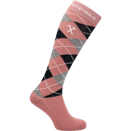 Hv Polo Sokken Hv Polo Argyle Roze-donkerblauw