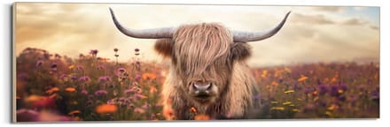 Schilderij Lente Hooglander - 52 x 156 - Hout - REINDERS