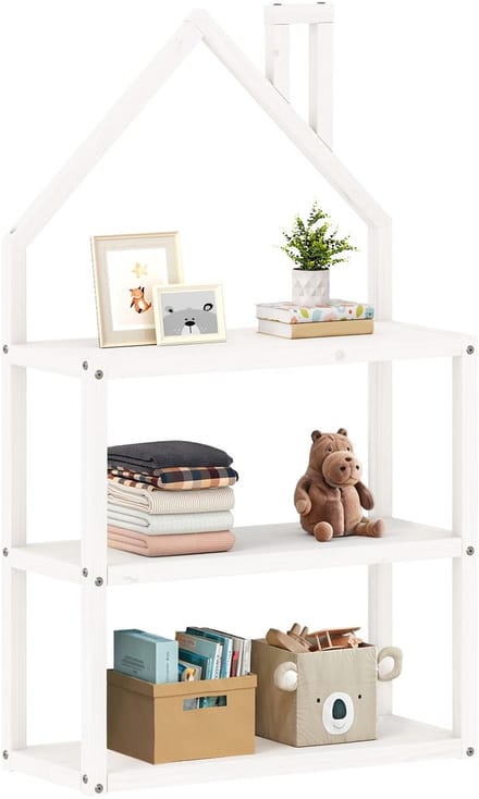 LENISE-boekenkast in de vorm van een huis – wit