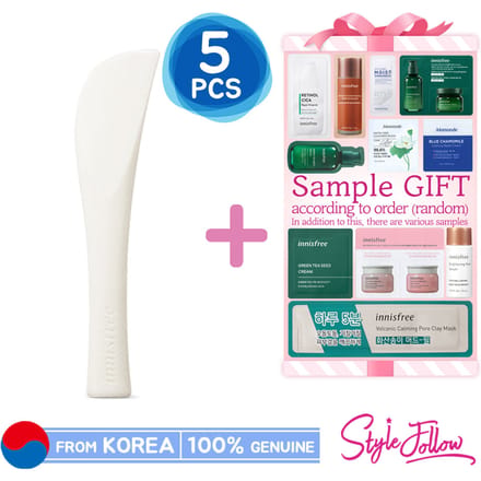 Lot de 5 spatules souples [INNISFREE] 5pcs white
